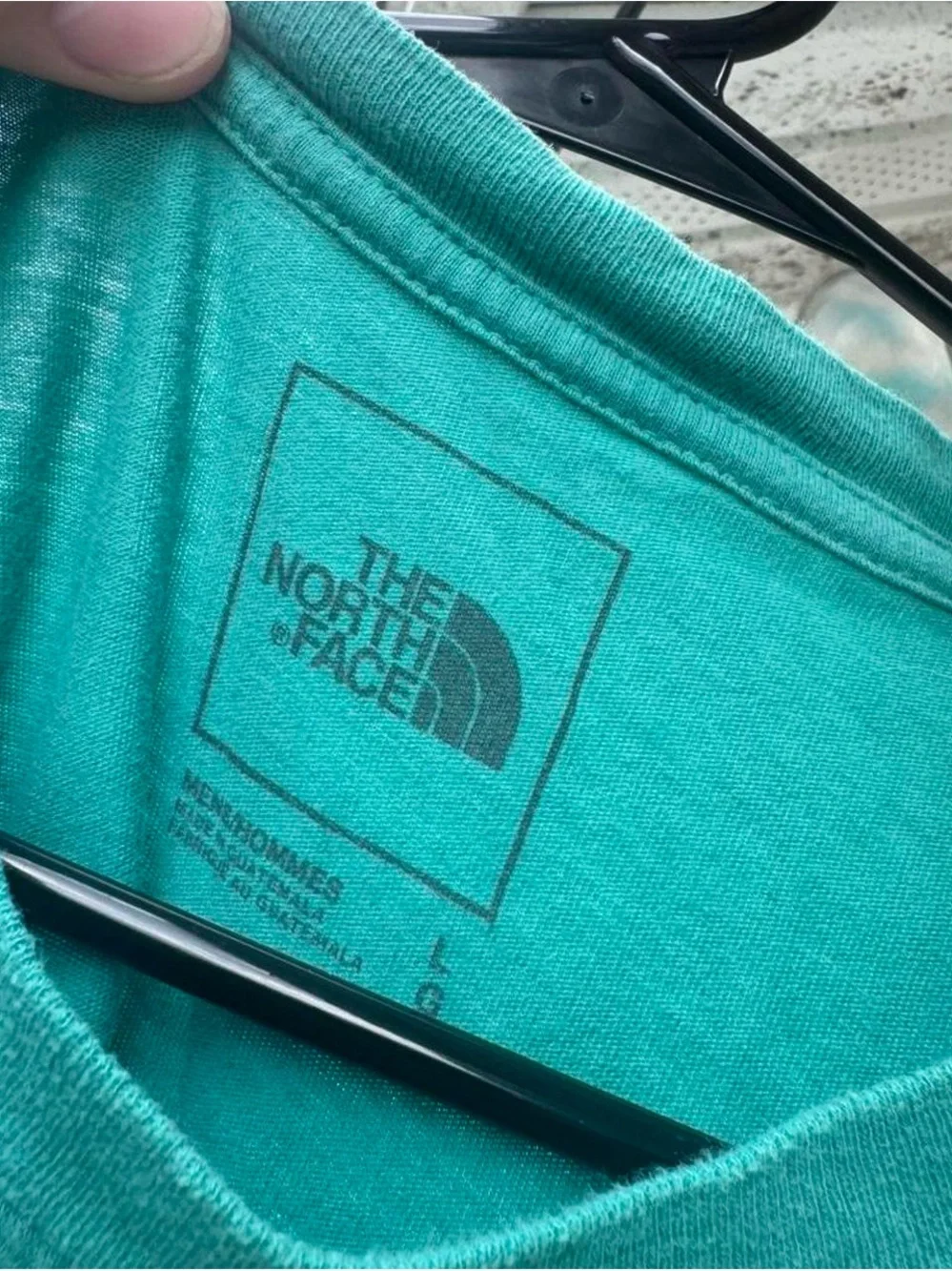 The North Face Teal Short Sleeve Logo Tee
